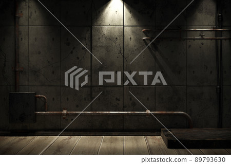 Grunge abstract room with urban metallic background. 3d rendering 89793630