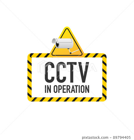 CCTV in operation. Security video, great design for any purposes. Isometric vector illustration. Security protection concept 89794405