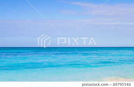 Horizon of Caribbean sea on sunny day, natural landscape photo Horizon of Caribbean sea on sunny day, natural landscape photo 89795548