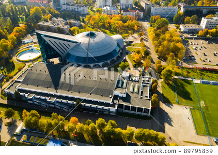 Sports complex in the center of Minsk with open stadiums for games.Belarus 89795839