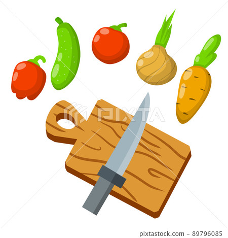 Cutting Board. Wooden kitchen utensils. Cutting Board. Wooden kitchen utensils. 89796085
