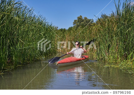 Kayaking on the River Kayaking on the River 89796198