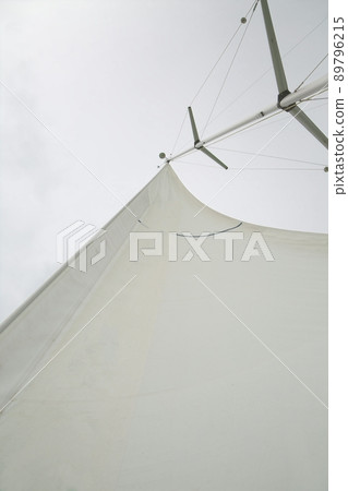 Sailing boat detail Sailing boat detail 89796215