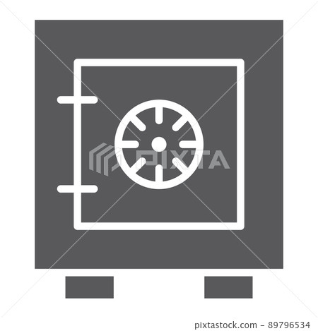 Safety box glyph icon, safe and security, strongbox sign, vector graphics, a solid pattern on a white background, eps 10. Safety box glyph icon, safe and security, strongbox sign, vector graphics, a solid pattern on a white background, eps 10. 89796534