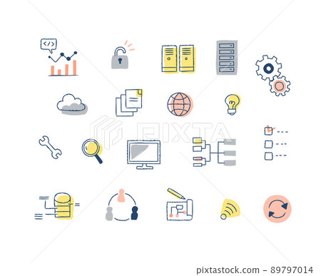 Programming / IT system / web image icon set 89797014