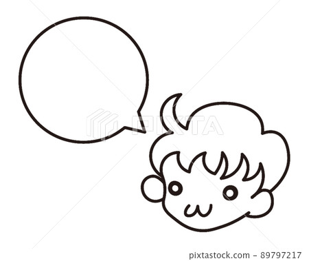 Boy_line drawing 03 Boy_line drawing 03 89797217