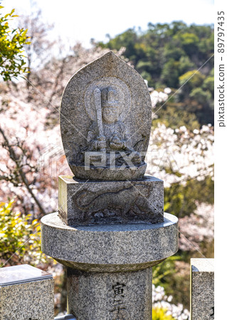 大自然環繞的春天石佛 大自然環繞的春天石佛 89797435