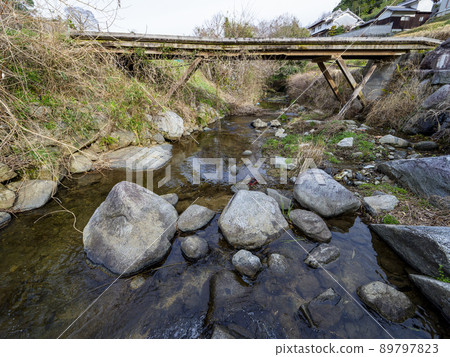 Asuka River Flying Stone in Asuka Village 89797823