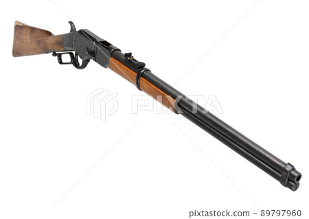 Wild west period Winchester lever-action repeating rifle Wild west period Winchester lever-action repeating rifle 89797960