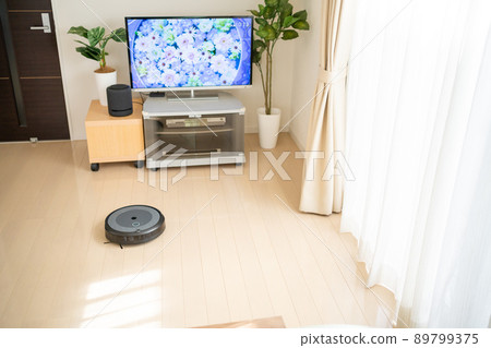 機器人自動清潔房屋的圖像 機器人自動清潔房屋的圖像 89799375