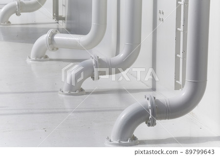 Water pipes of a pumping station Water pipes of a pumping station 89799643