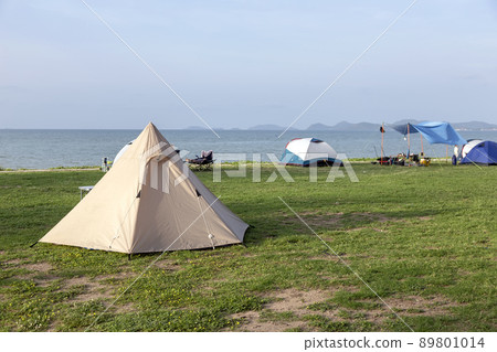 tent camping trip touring on ocean sea in outdoor activities tent camping trip touring on ocean sea in outdoor activities 89801014