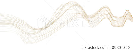 Gold abstract lines texture background fluttering like smoke and water waves 89801800