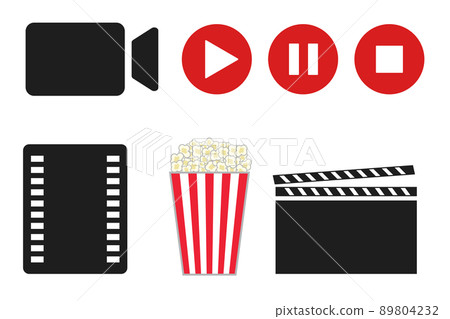 Movie icon set Movie icon set 89804232