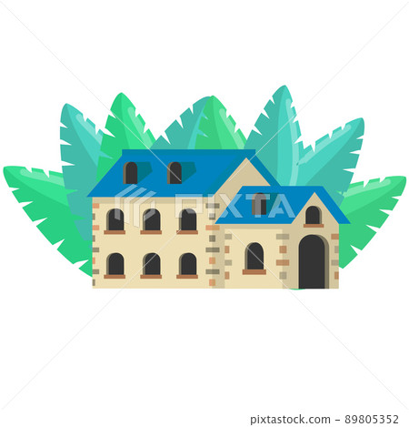 Cozy suburban house. Small town Cozy suburban house. Small town 89805352