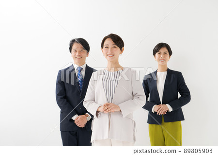 Working people white background Working people white background 89805903