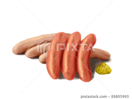 什錦的香腸(手繪) 什錦的香腸(手繪) 89805993