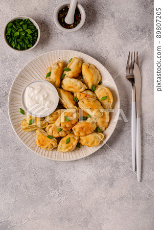 Dumplings, filled with mashed potatoes. Dumplings, filled with mashed potatoes. 89807205
