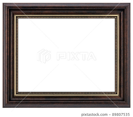 Old Vintage classic Golden Wooden mockup canvas frame Old Vintage classic Golden Wooden mockup canvas frame 89807535
