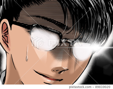 卡通帥氣的眼鏡騙子 不耐煩匠心的彩色插畫 卡通帥氣的眼鏡騙子 不耐煩匠心的彩色插畫 89810020