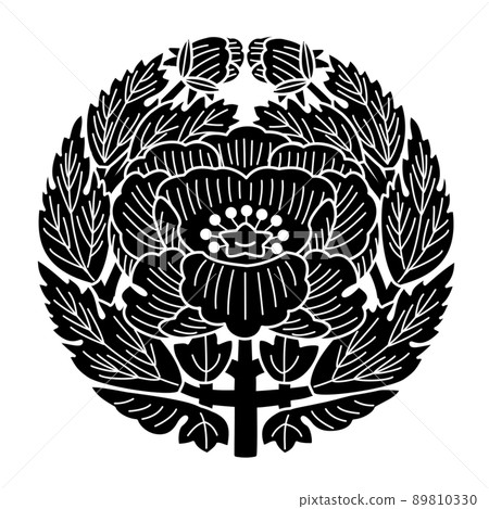 Konoe Sakihisa's family crest Konoe Peony 89810330