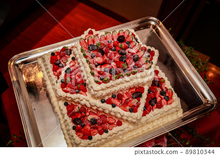 Wedding cake for wedding reception Wedding cake for wedding reception 89810344
