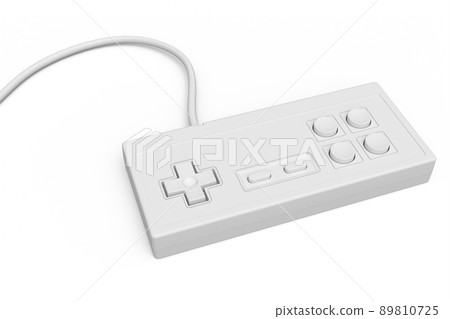 Retro computer gaming controller joystick on... - Stock Illustration ...