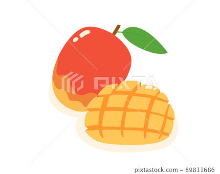 插圖與芒果的形象 89811686