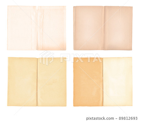 Old books set isolated on white background 89812693