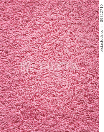 Pink color bath towel texture. Pink cloth bath towel background. Pink color bath towel texture. Pink cloth bath towel background. 89812710