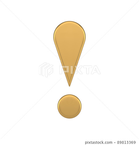 Vertical metallic glossy exclamation point attention mark expensive symbol realistic 3d icon vector Vertical metallic glossy exclamation point attention mark expensive symbol realistic 3d icon vector 89813369