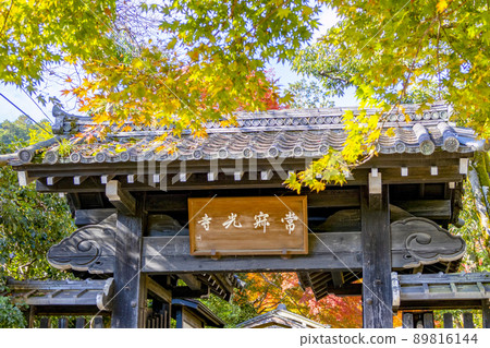 Jojakkoji Temple Arashiyama Autumn Leaves 89816144