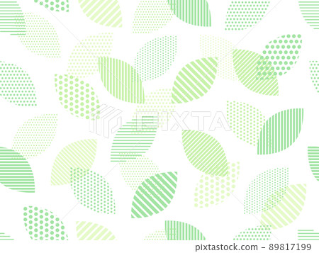 Dot and stripe pattern green leaf pattern background Dot and stripe pattern green leaf pattern background 89817199