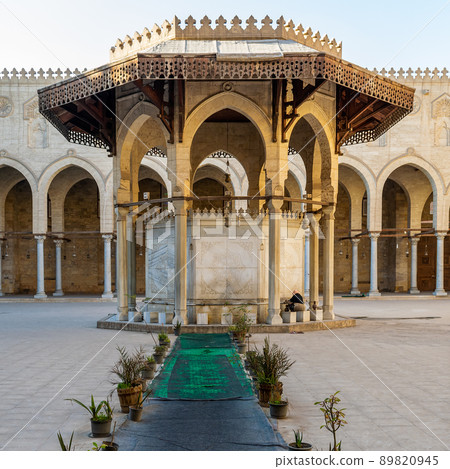 Ablution fountain at the courtyard of public historic mosque of Sultan Al Moaayad, Cairo, Egypt 89820945