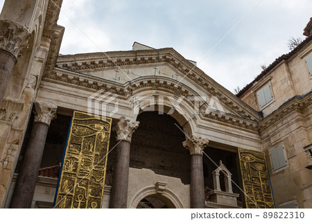 Peristil Square in the Old Town of Split, Croatia 89822310