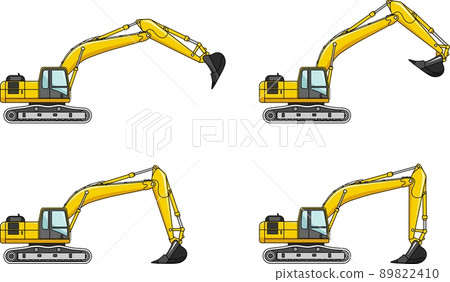 Excavators. Heavy construction machines. Excavators. Heavy construction machines. 89822410