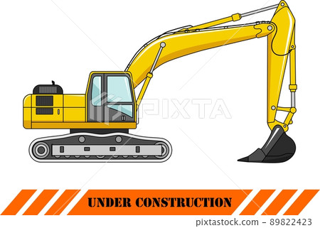 Excavator. Heavy construction machine. 89822423