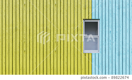 white window on wooden wall white window on wooden wall 89822674