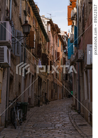 Croatian Rovinj old town skyline Croatian Rovinj old town skyline 89822817