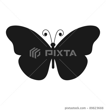 Butterfly silhouette. Butterfly shape. Vector illustration isolated on white. Butterfly silhouette. Butterfly shape. Vector illustration isolated on white. 89823688