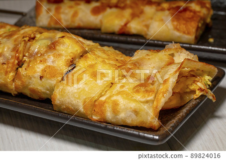 台灣美食，蛋餅，泡菜蛋餅，台湾料理、卵ケーキ、キムチ卵ケーキ、egg cake, 89824016