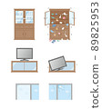 Before and after preparing for an earthquake 89825953
