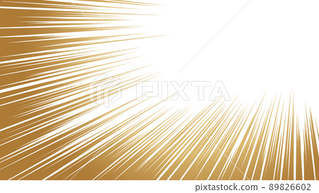 Effect line material of concentrated lines of golden-like gradation 89826602