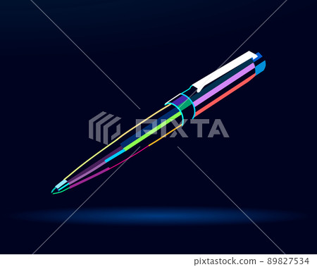 Abstract Ballpoint Pen, Fountain Pen, Ball Pen, colorful drawing Abstract Ballpoint Pen, Fountain Pen, Ball Pen, colorful drawing 89827534