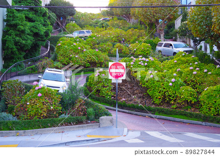 Lombard Street in San Francisco 89827844