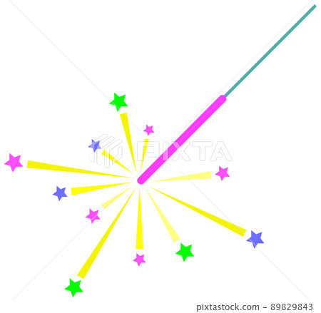 Handheld fireworks illustrations to enjoy on summer nights 89829843