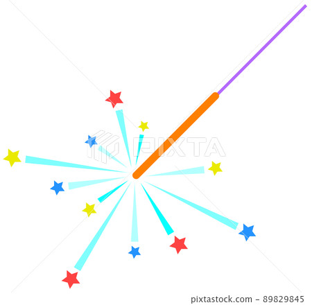 Handheld fireworks illustrations to enjoy on summer nights 89829845