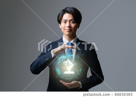 年輕商人FA工廠自動化形象 89830365