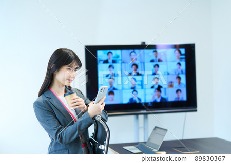 會議 會議 在線會議 視頻會議 視頻會議 網絡會議 Zoom 會議 遠程 89830367