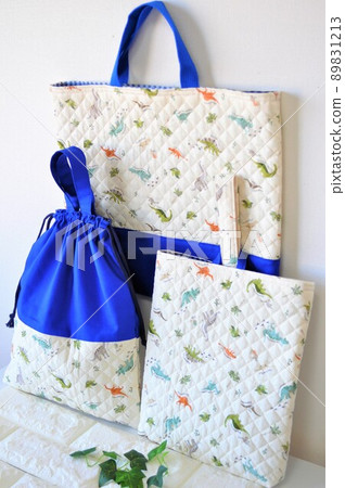 Handmade lesson bag, slippers, changeable bag set, school attendance goods, admission goods 89831213